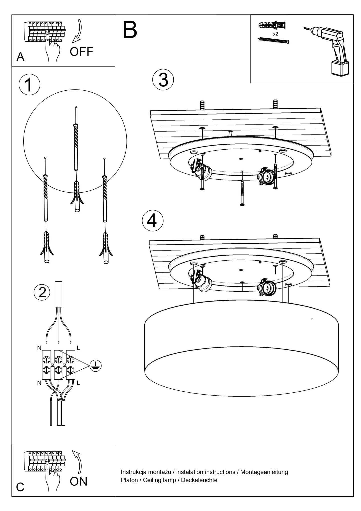 Arena Ceiling Lamp